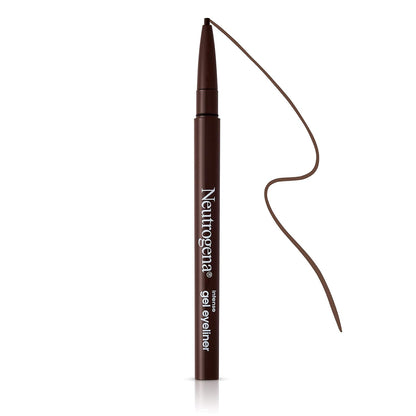 Neutrogena Intense Gel Eyeliner – Clean Beauty Staple for a Capsule Makeup Kit, Single-Stroke Pigment