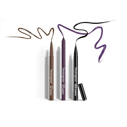 Neutrogena Intense Gel Eyeliner – Clean Beauty Staple for a Capsule Makeup Kit, Single-Stroke Pigment