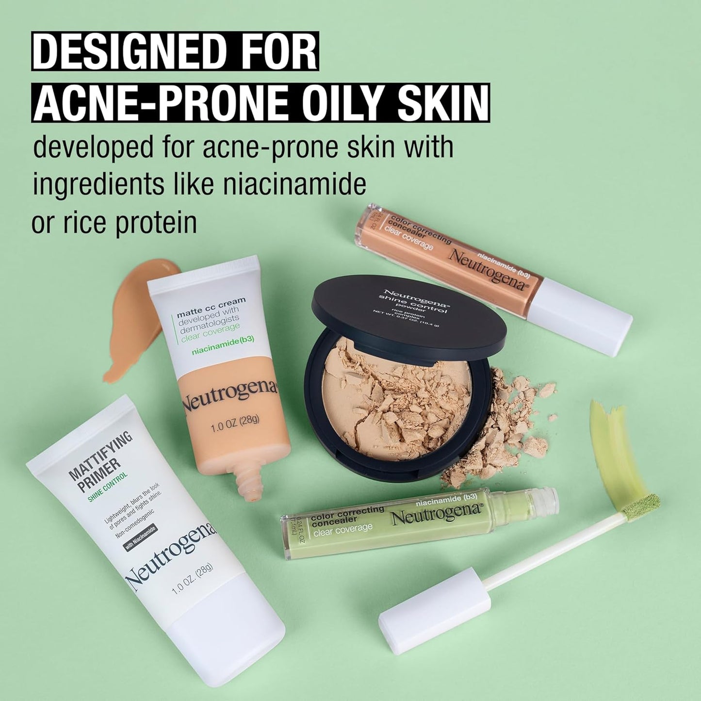 Neutrogena Mattifying Primer with Niacinamide – Clean 1 oz Tube for an Uncluttered Vanity