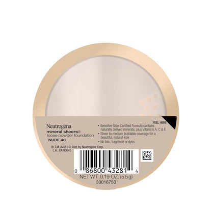Neutrogena Mineral Sheers Foundation – Hypoallergenic Mineral Makeup Free from Harmful Irritants