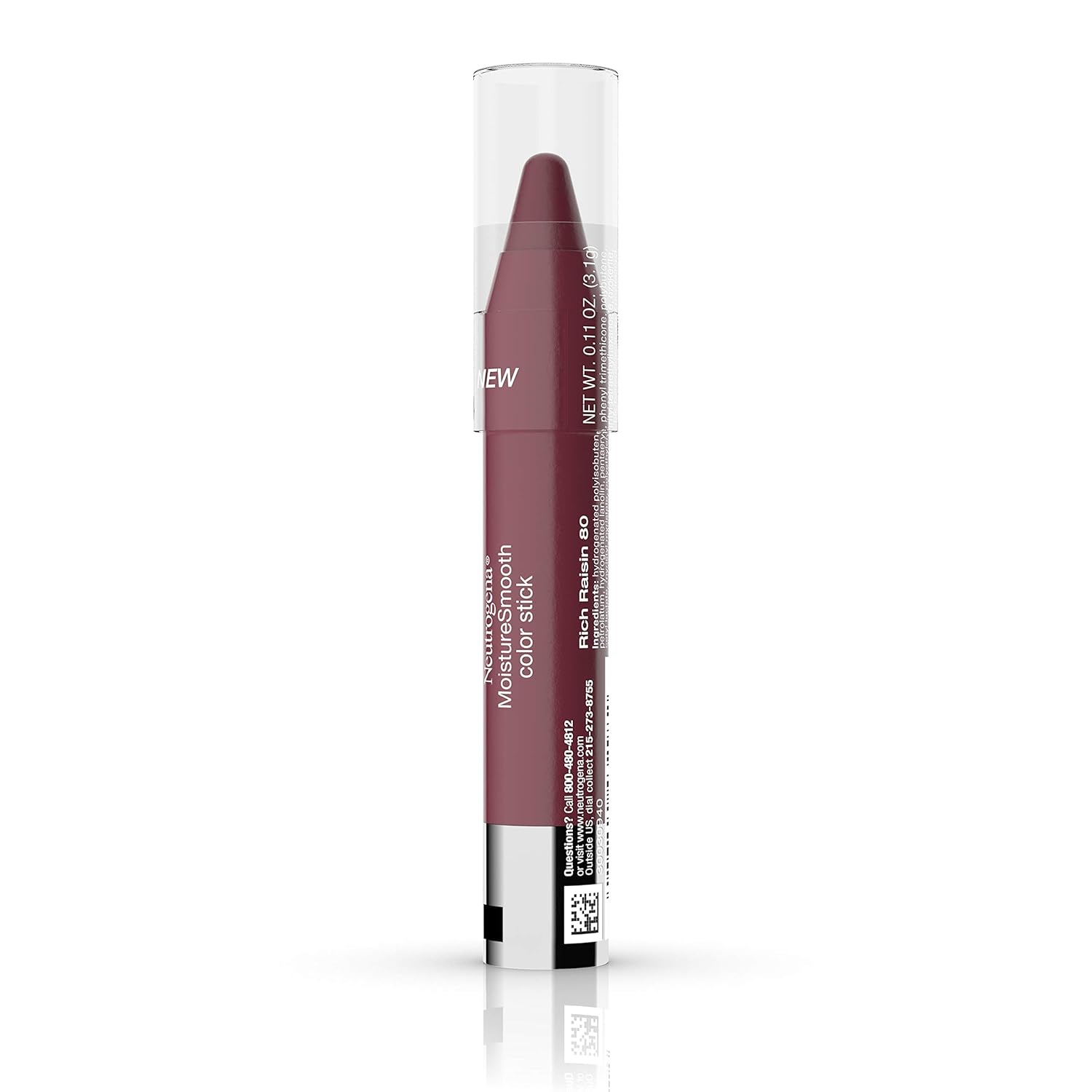 Neutrogena MoistureSmooth Color Stick – Spa-Inspired Lip Treatment for Mindful Beauty Routines, Balm-Like Conditioning