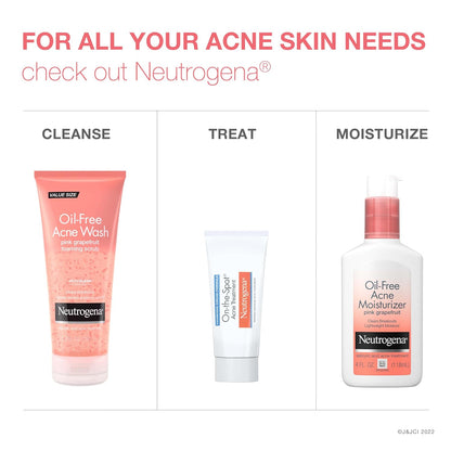 Neutrogena Oil-Free Acne Face Wash Pink Grapefruit Foaming Scrub – Clean Simple Salicylic Acid Cleanser for a Streamlined Vanity
