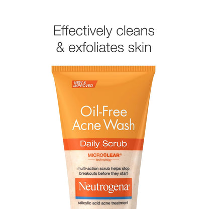 Neutrogena Oil-Free Acne Face Wash with 2% Salicylic Acid – Thoughtful Skincare Gift for Teens and College Students