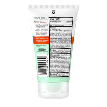Neutrogena Oil-Free Acne Stress Control Power-Clear Scrub – Dermatologist-Recommended 2% Salicylic Acid Daily Wash for Clearer Skin, 4.2 fl. oz
