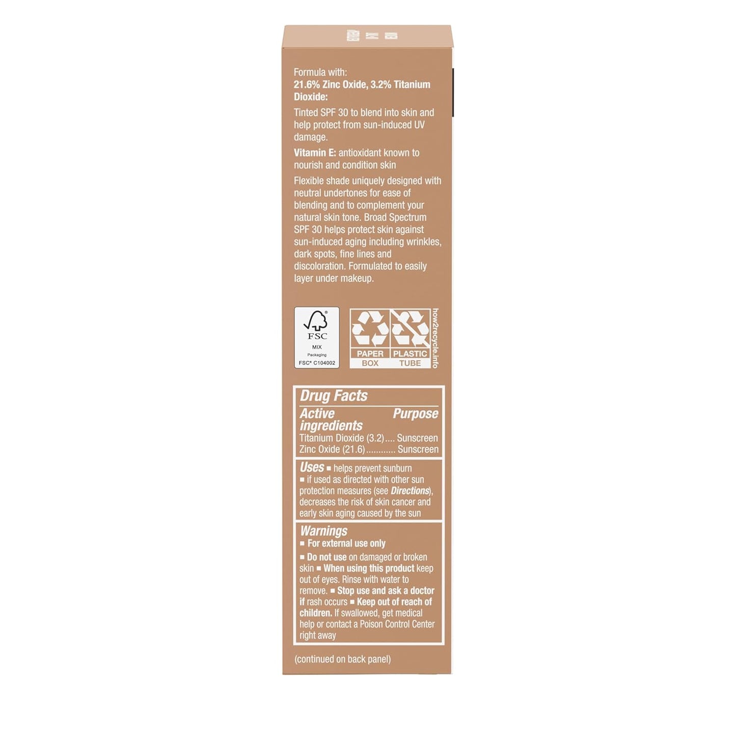 Neutrogena Purescreen+ Tinted Mineral Sunscreen – Thoughtful Skincare Gift for Mom on Her Birthday