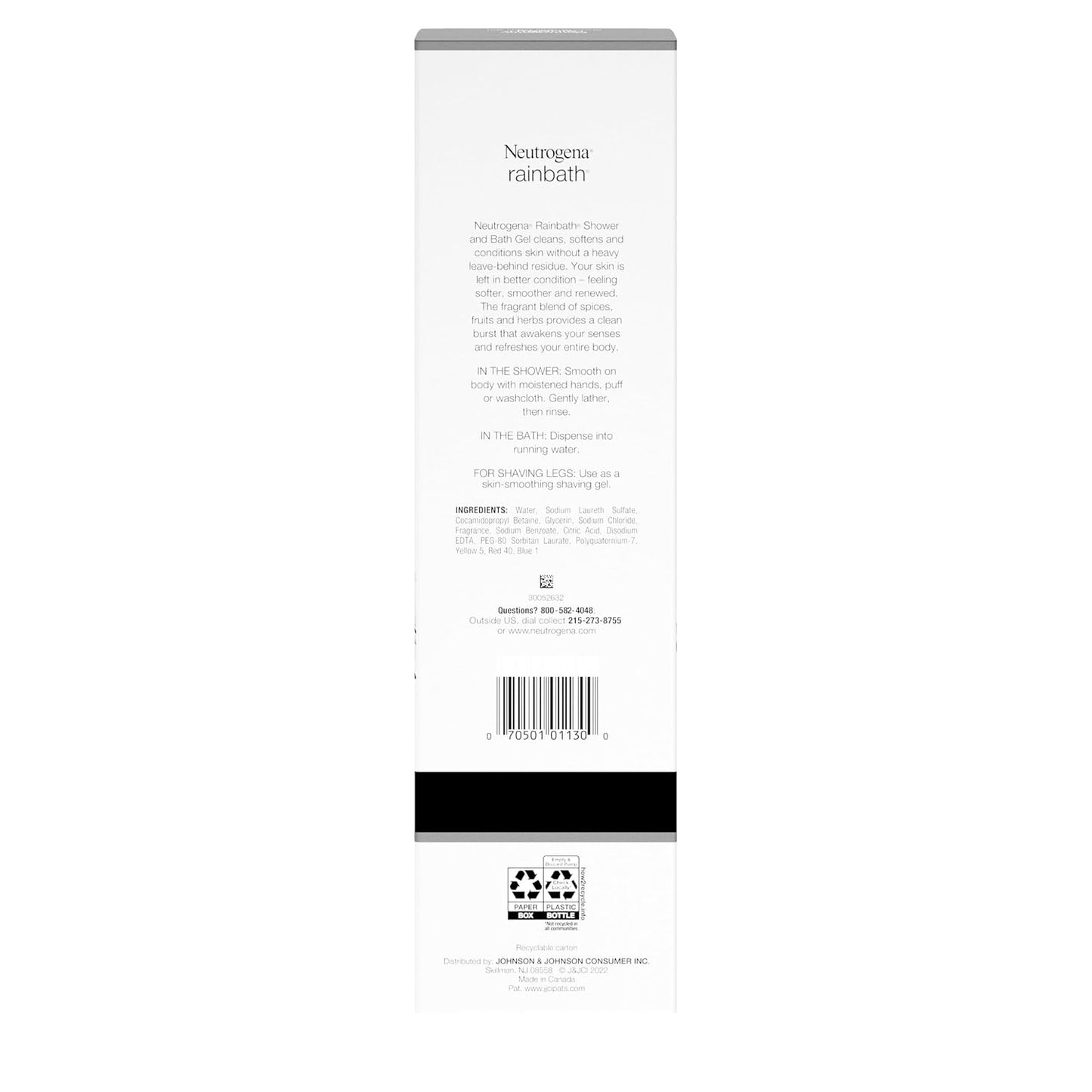 Neutrogena Rainbath Cleansing Gel, Aromatherapy Body Wash 32 fl oz for Mindful Bath Time