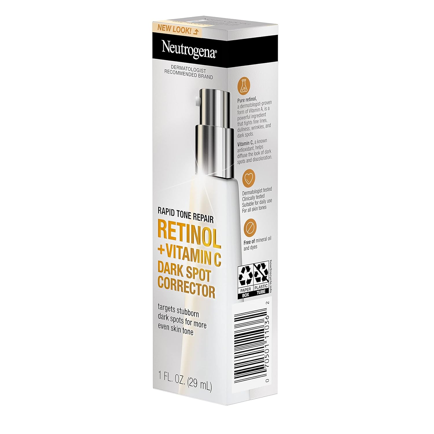 Neutrogena Rapid Tone Repair Retinol + Vitamin C Serum – Premium Anti-Aging Treatment for an Elevated Vanity Counter