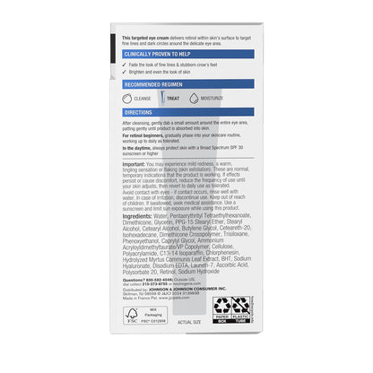 Neutrogena Rapid Wrinkle Repair Eye Cream – Mindful Morning Skincare Step for Crow's Feet and Dark Circles, Fragrance-Free