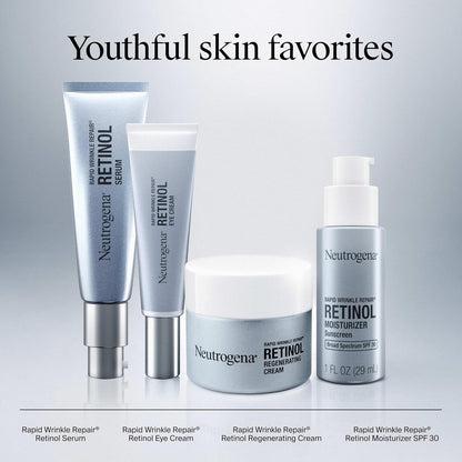 Neutrogena Rapid Wrinkle Repair Retinol Cream – Calming Self-Care Beauty Staple for Bathroom Vanity Routines