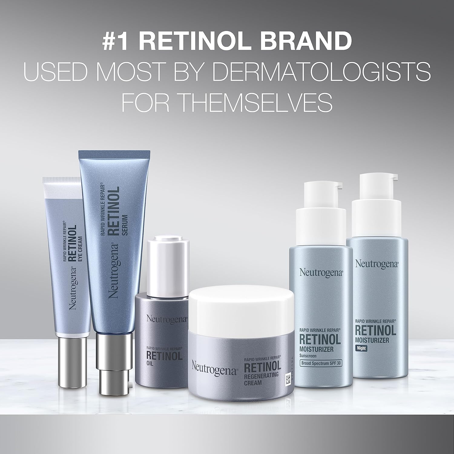 Neutrogena Rapid Wrinkle Repair Retinol Face Oil – Mindful Anti-Aging Treatment for the Bathroom Vanity, Renews Dull Skin Overnight