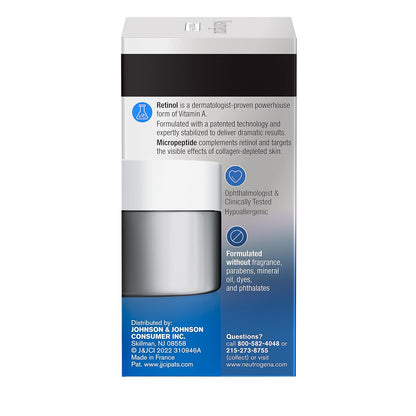 Neutrogena Retinol Pro+ Anti-Wrinkle Eye Cream – Mindful Bedtime Skincare for Crow's Feet & Dark Circles