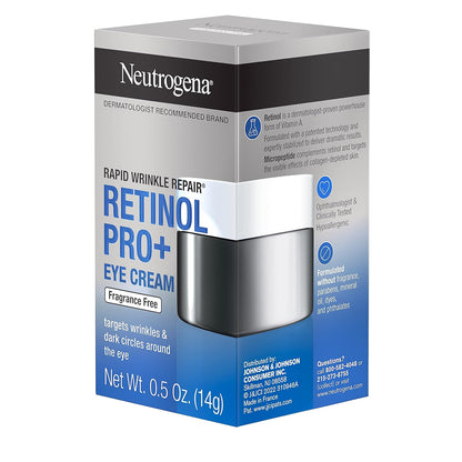 Neutrogena Retinol Pro+ Anti-Wrinkle Eye Cream – Mindful Bedtime Skincare for Crow's Feet & Dark Circles