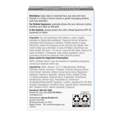 Neutrogena Retinol Renewal Serum – Thoughtful Birthday Gift for Women 35+ Starting Anti-Aging