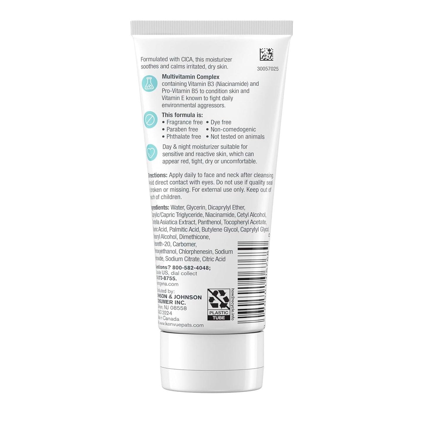 Neutrogena Sensitive Skin Face & Neck Moisturizer – Calming Vitamin B3 Cream for a Soothing Nightly Wind-Down