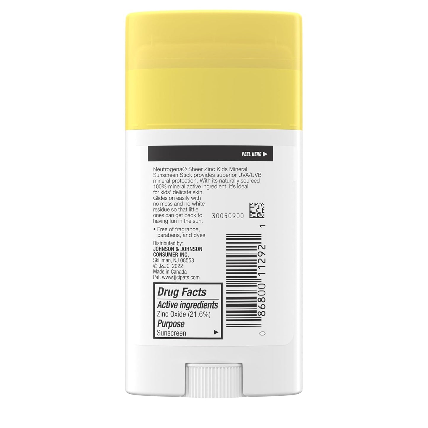 Neutrogena Sheer Zinc Mineral Sunscreen Stick for Kids, SPF 50+ Face and Body Sun Protection for Playground, Pool, and Beach Days