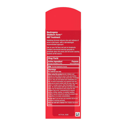 Neutrogena Stubborn Acne AM Treatment – Fast-Acting Daytime Acne Spot Treatment, Visible Results in 4 Hours