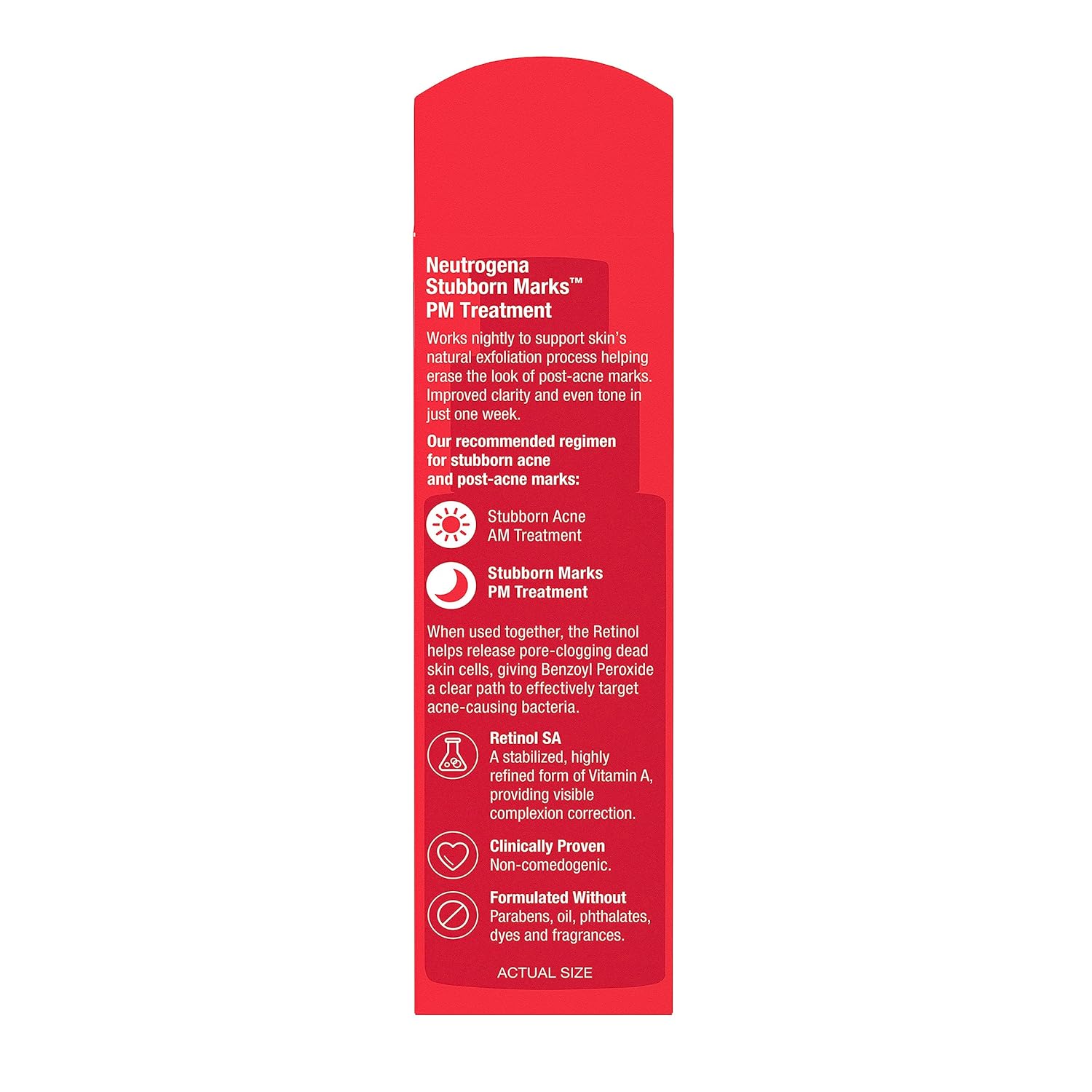 Neutrogena Stubborn Marks Treatment – Clean, Multi-Step Skincare Staple for Acne-Prone Skin, 1.0 Fl Oz