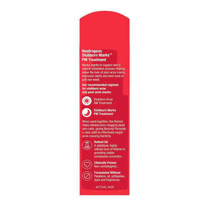 Neutrogena Stubborn Marks Treatment – Clean, Multi-Step Skincare Staple for Acne-Prone Skin, 1.0 Fl Oz