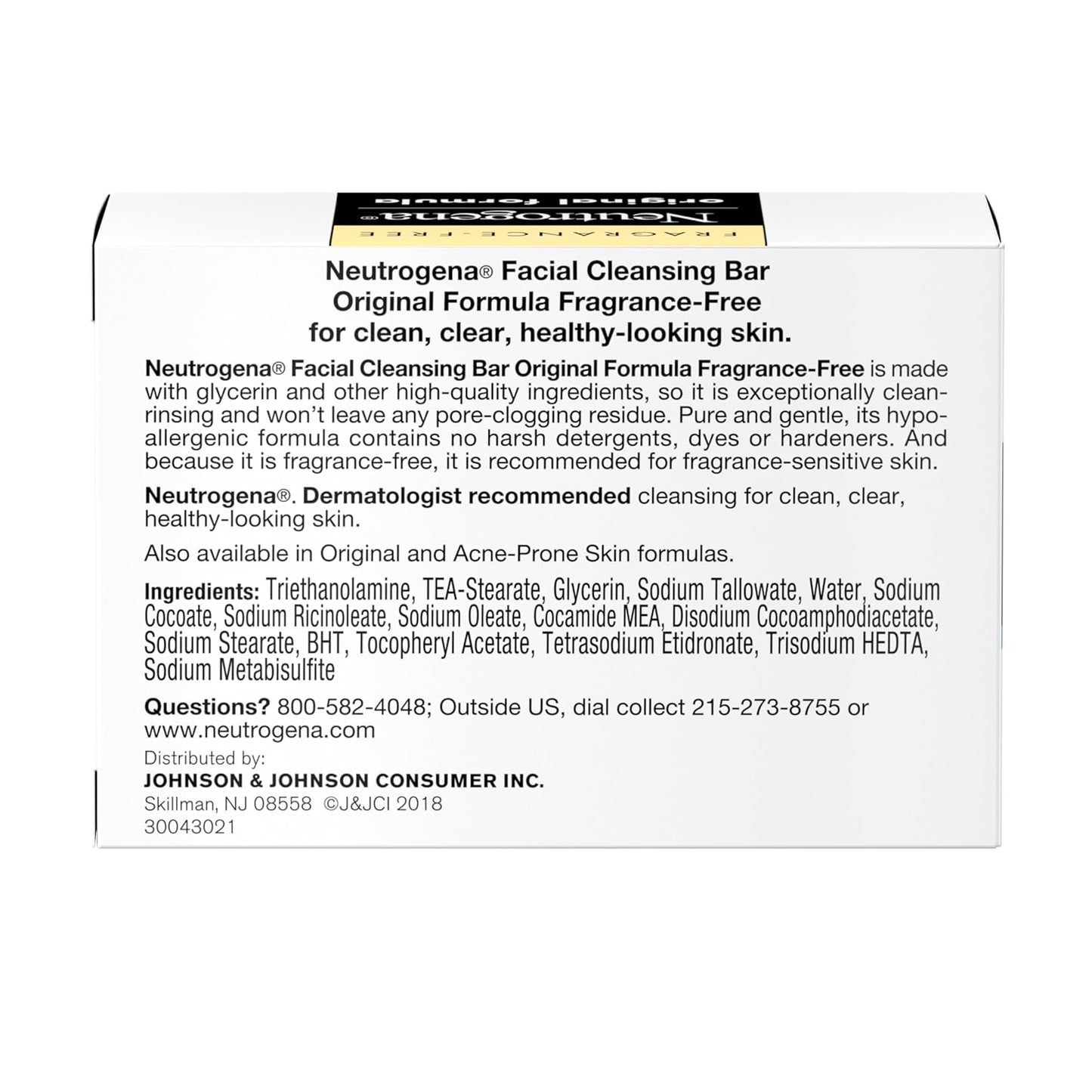Neutrogena Transparent Glycerin Cleansing Bar – Mindful Morning Self-Care Bar Soap for a Calm, Hypoallergenic Daily Cleanse
