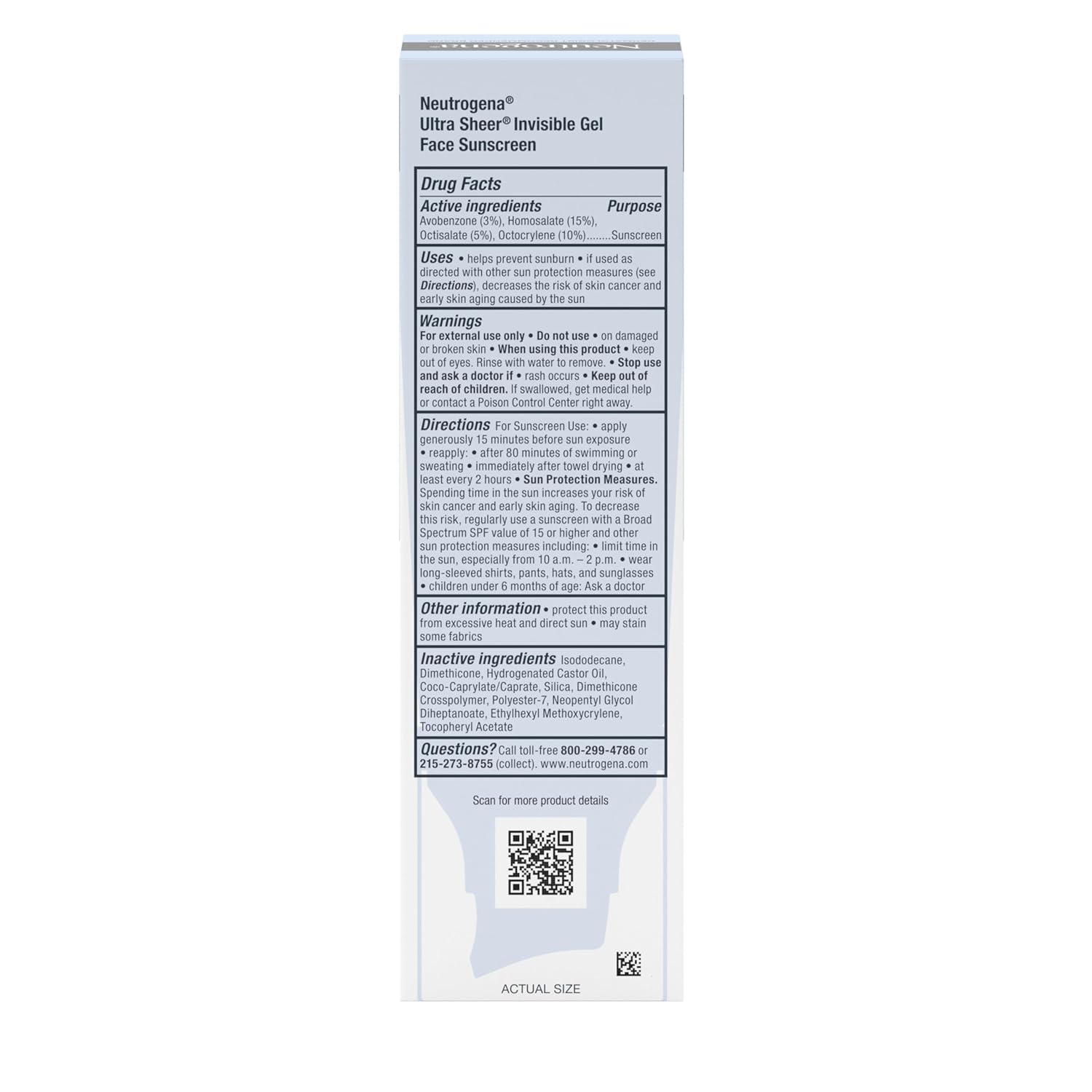 Neutrogena Ultra Sheer Invisible Gel SPF 40 – 80-Minute Water-Resistant Shield for Pool, Trail, and Court