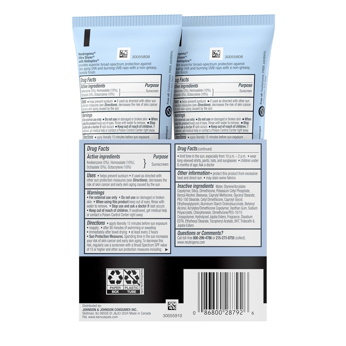 Neutrogena Ultra Sheer Sunscreen SPF 45 – TSA Travel Size for Camping, Patio, and Outdoor Adventures