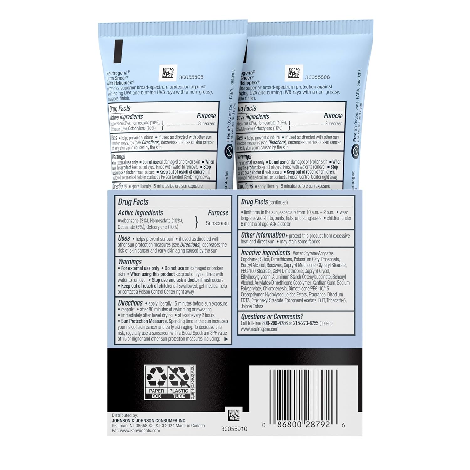 Neutrogena Ultra Sheer Sunscreen SPF 45 – TSA Travel Size for Camping, Patio, and Outdoor Adventures
