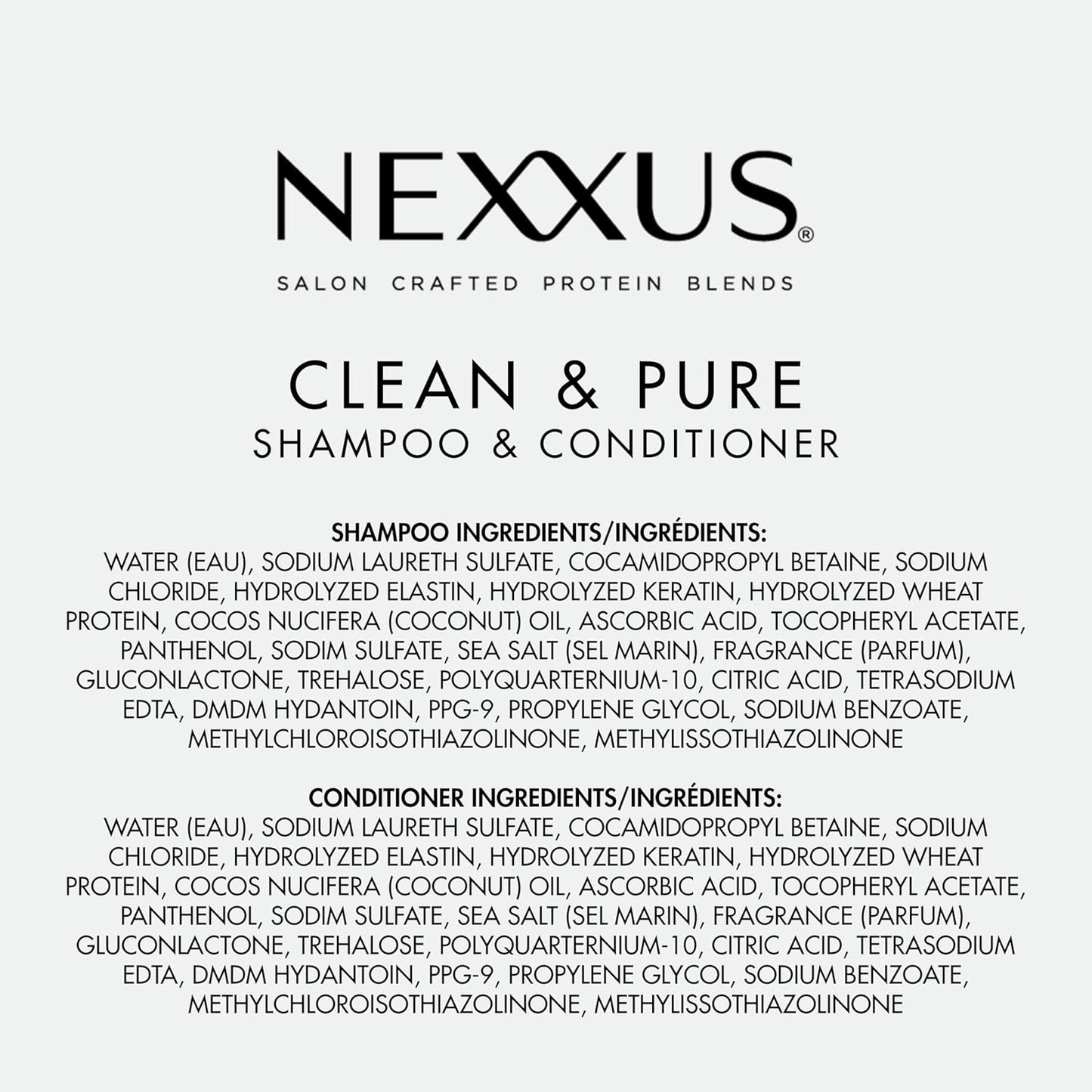 Nexxus Clean & Pure Luxury Hair Care Set – Thoughtful Self-Care Gift for Birthday or Housewarming