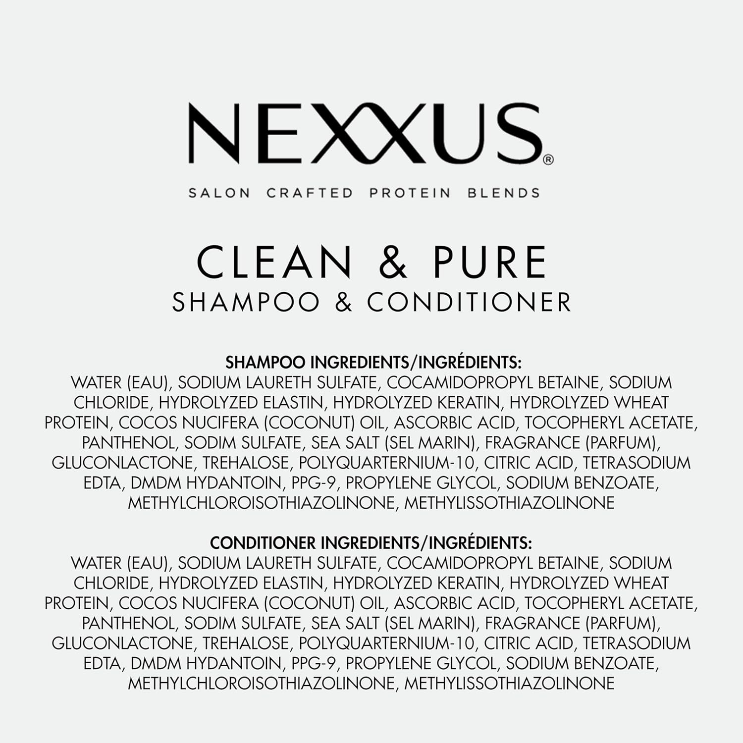 Nexxus Clean & Pure Luxury Hair Care Set – Thoughtful Self-Care Gift for Birthday or Housewarming