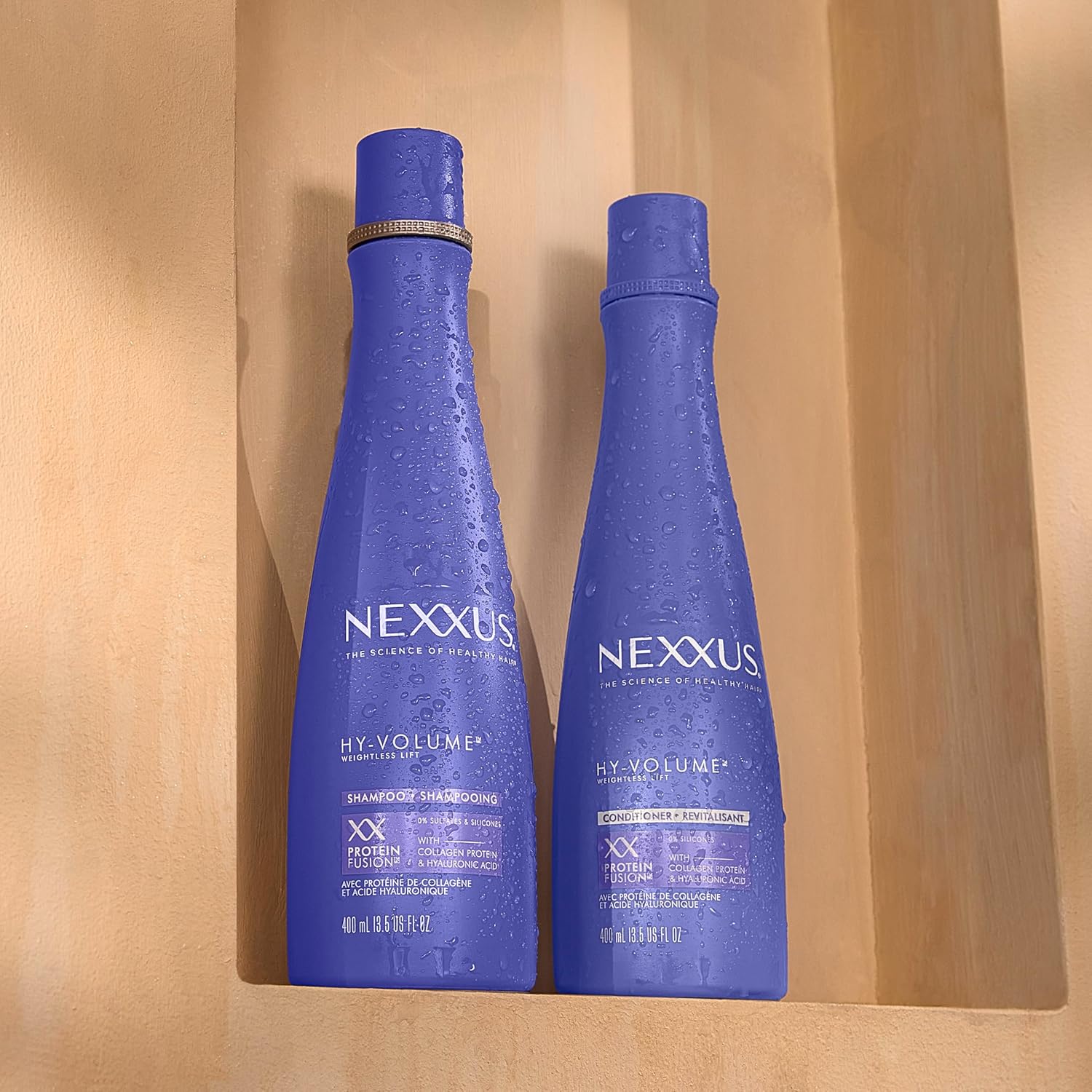 Nexxus HY-VOLUME Conditioner – Premium 13.5 Fl Oz Collagen Protein Lift System, Expert-Crafted 48-Hour Volume