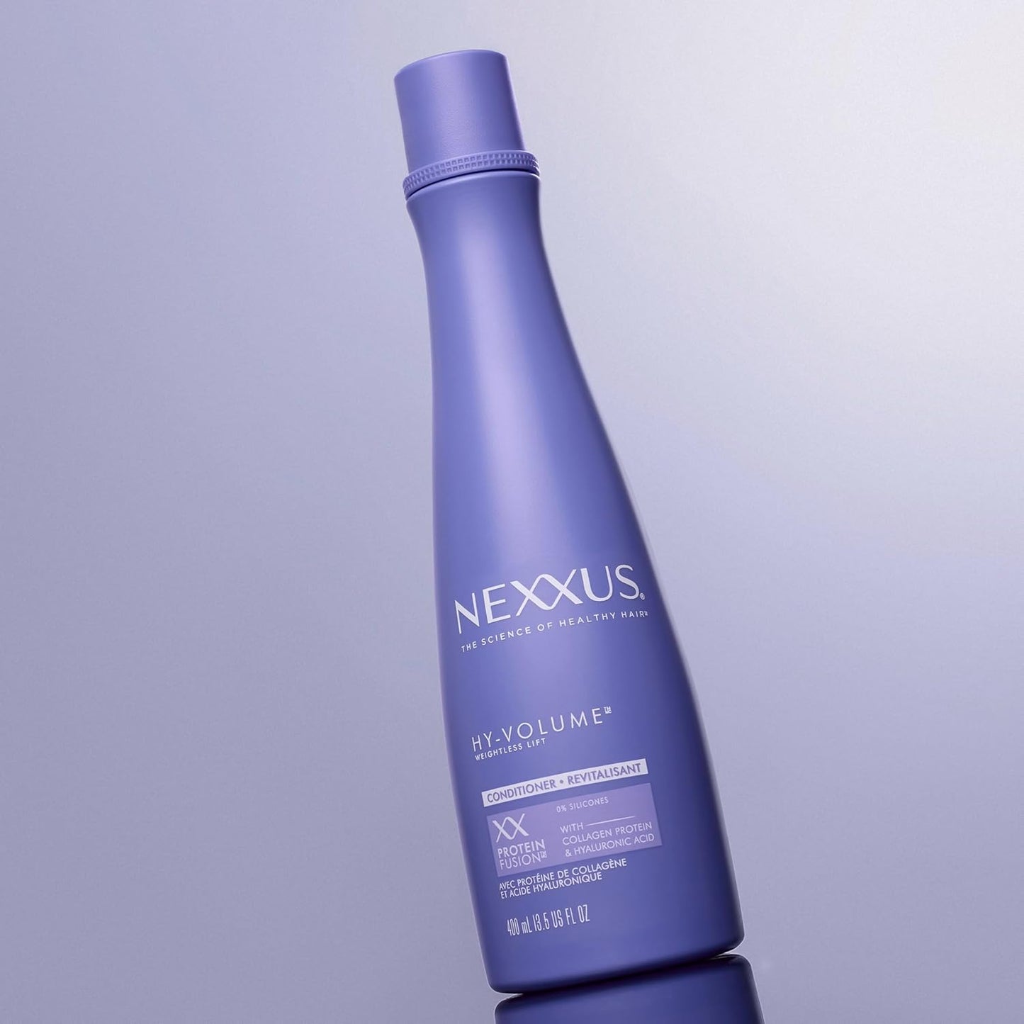 Nexxus HY-VOLUME Conditioner – Premium 13.5 Fl Oz Collagen Protein Lift System, Expert-Crafted 48-Hour Volume