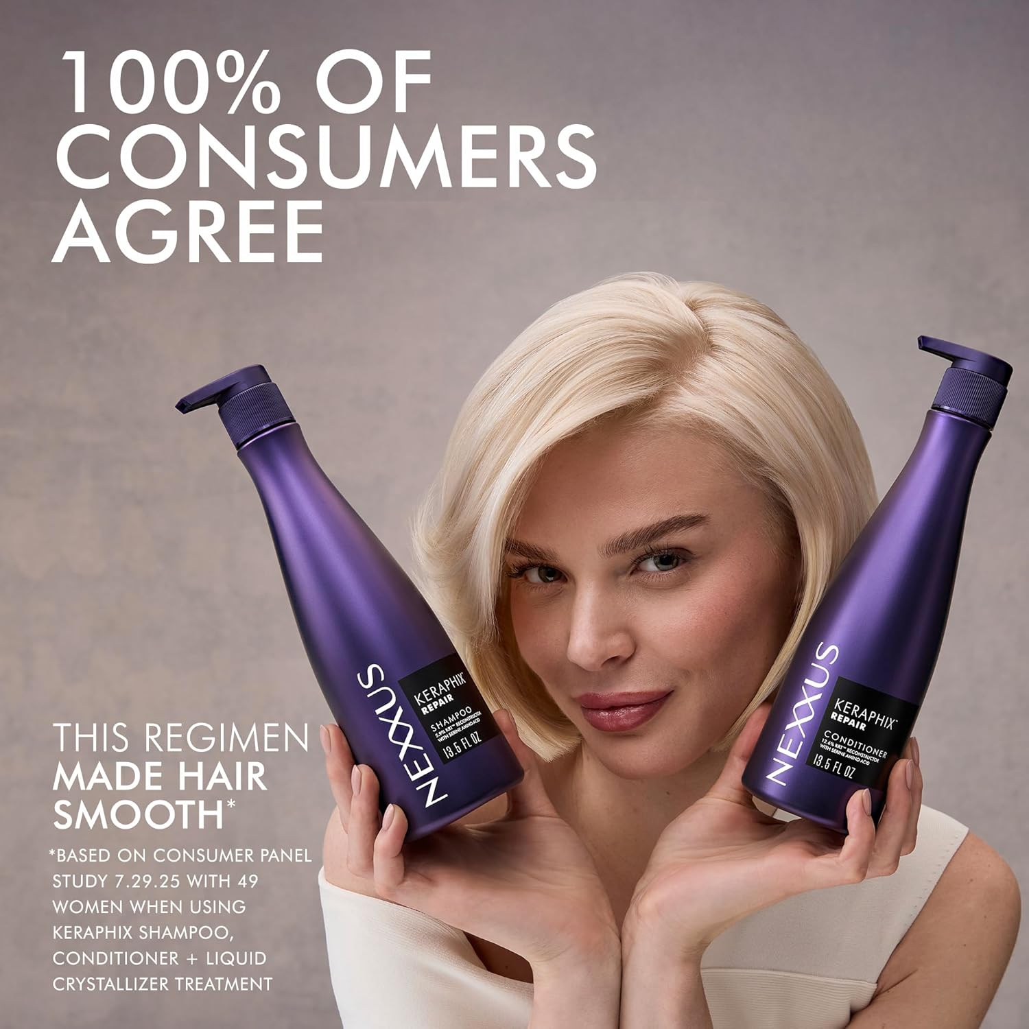 Nexxus Keraphix Keratin Therapy Conditioner – Nightly Hair Recovery Ritual for Damaged Strands