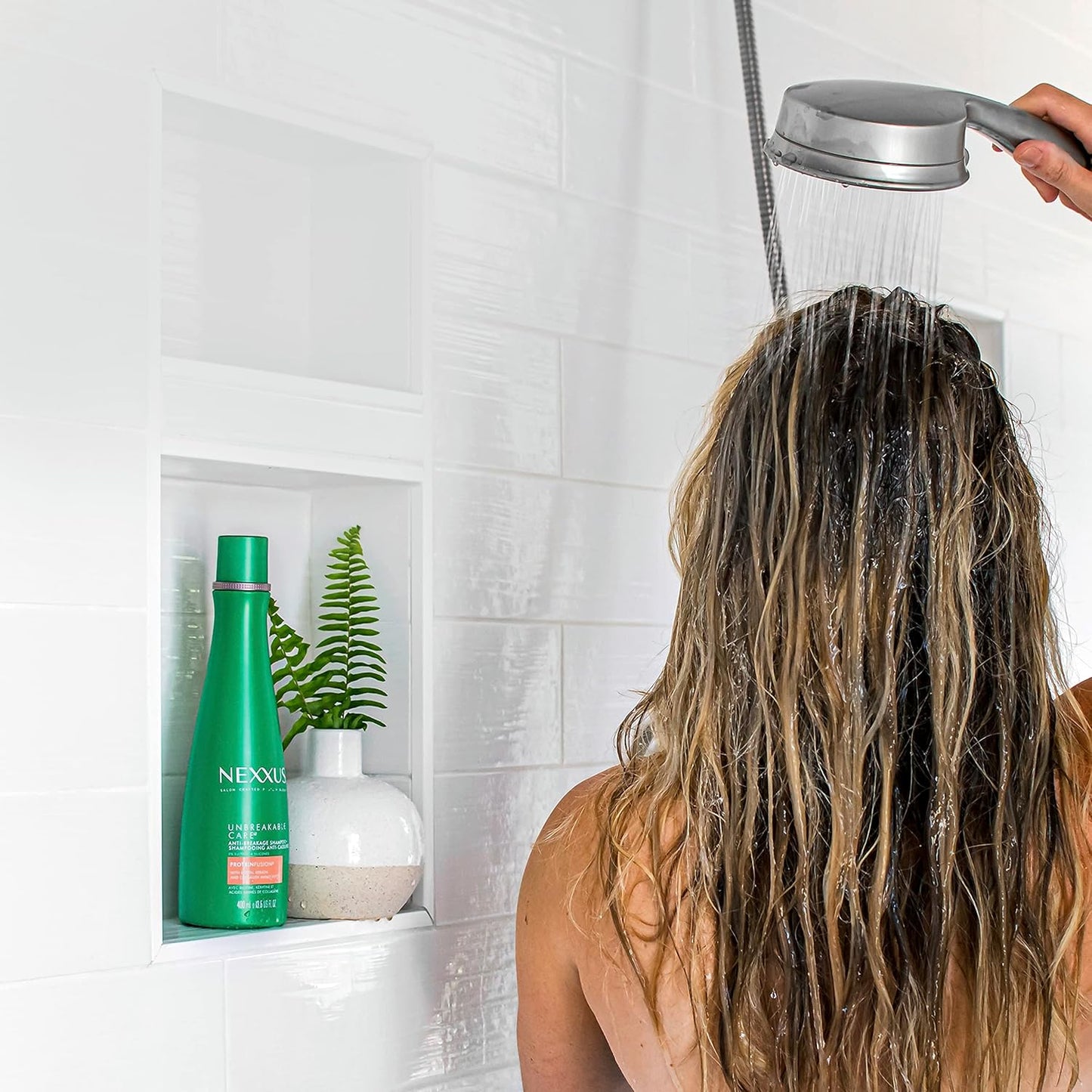 Nexxus Unbreakable Duraplex Shampoo – Nourishing Bath Time Ritual to Reduce Hair Fall Stress