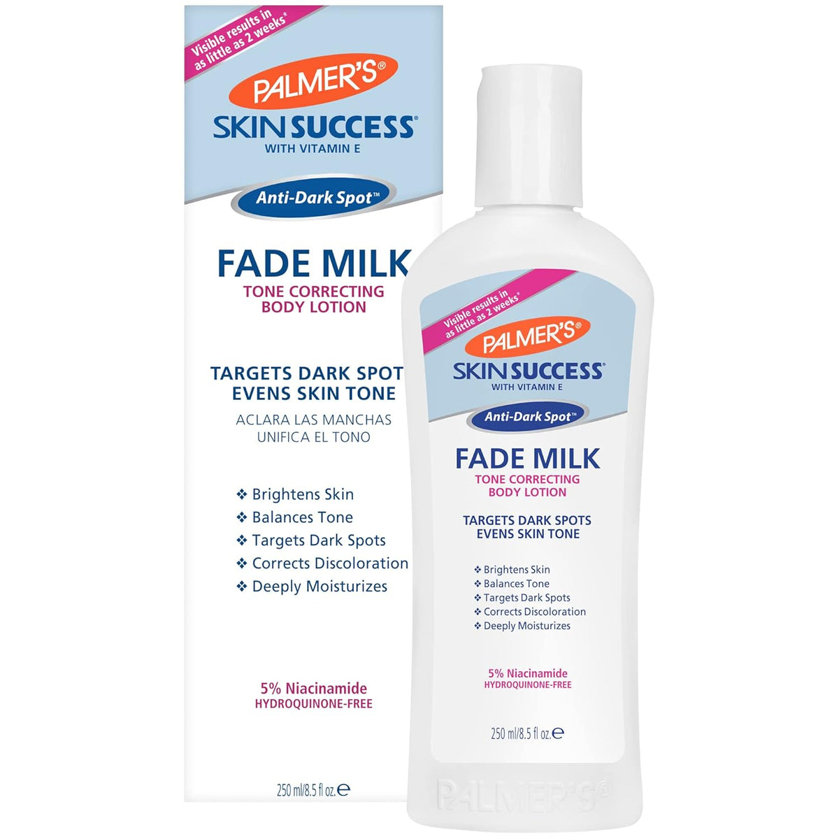 niacinamide active ingredient for tone correction and dark spot fading