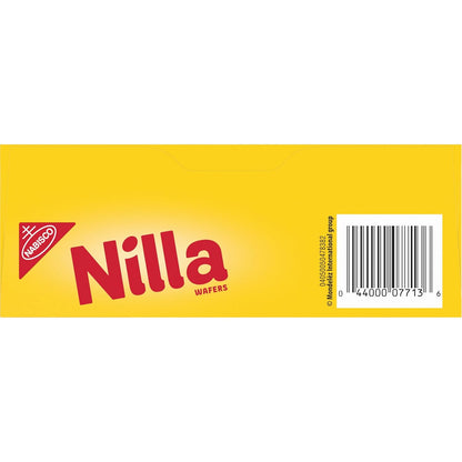 NILLA Wafers Cookies, Vanilla Wafers Lunchbox Snack for Children, Crispy Vanilla Wafers for Kid-Friendly Dessert Cups