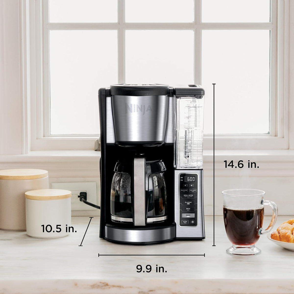 Ninja Fresh Brew Coffee Maker – Auto Drip 12-Cup Coffeemaker with Hotter Brewing Technology for Safe Everyday Use