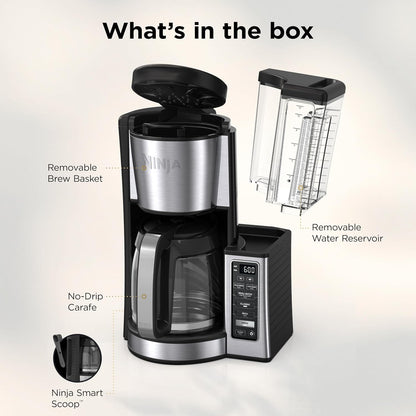 Ninja Fresh Brew Coffee Maker – Auto Drip 12-Cup Coffeemaker with Hotter Brewing Technology for Safe Everyday Use