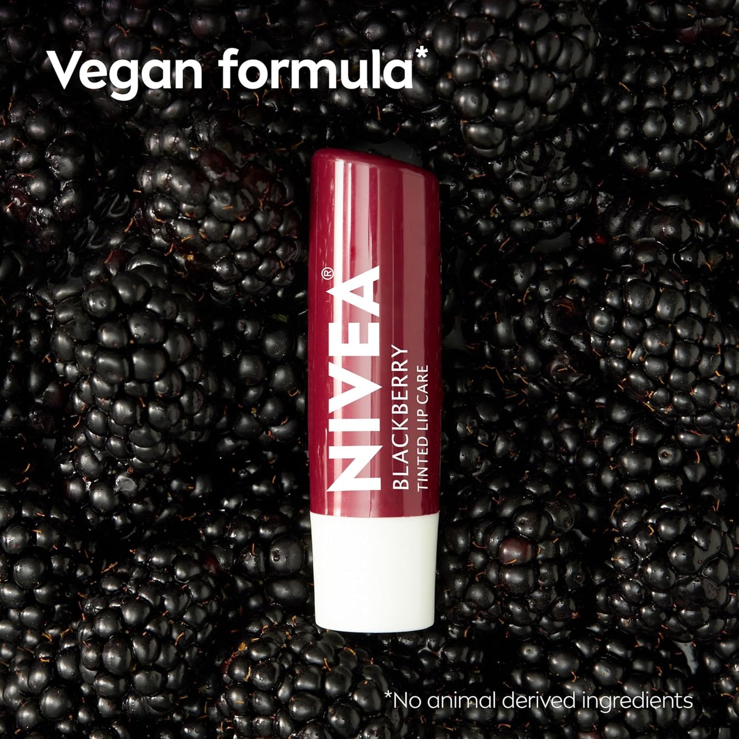 NIVEA 3-in-1 Lip Care Stick – Bedtime Wind-Down Ritual with Vitamins C and E, Subtle Burgundy Tint