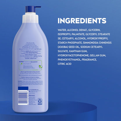 NIVEA Cherry Blossom Body Lotion – Dermatologically Tested Daily Lotion for Sensitive Skin, 16.9 Fl Oz Pump