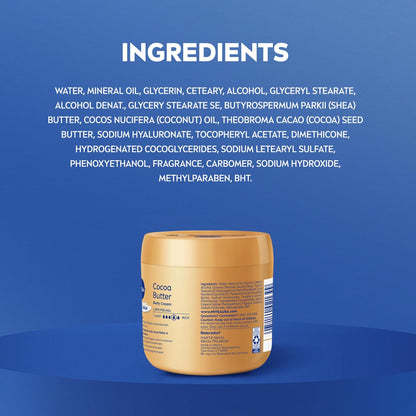 NIVEA Cocoa Butter Body Cream with Deep Nourishing Serum – Indulgent Spa-Grade Cream for a High-End Skincare Bar, 16 Ounce Jar