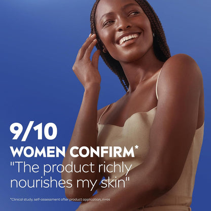 NIVEA Essentially Enriched Body Lotion with Almond Oil and Hyaluronic Acid, Daily Moisturizer for Post-Shower Wind-Down Routine, 16.9 Fl Oz