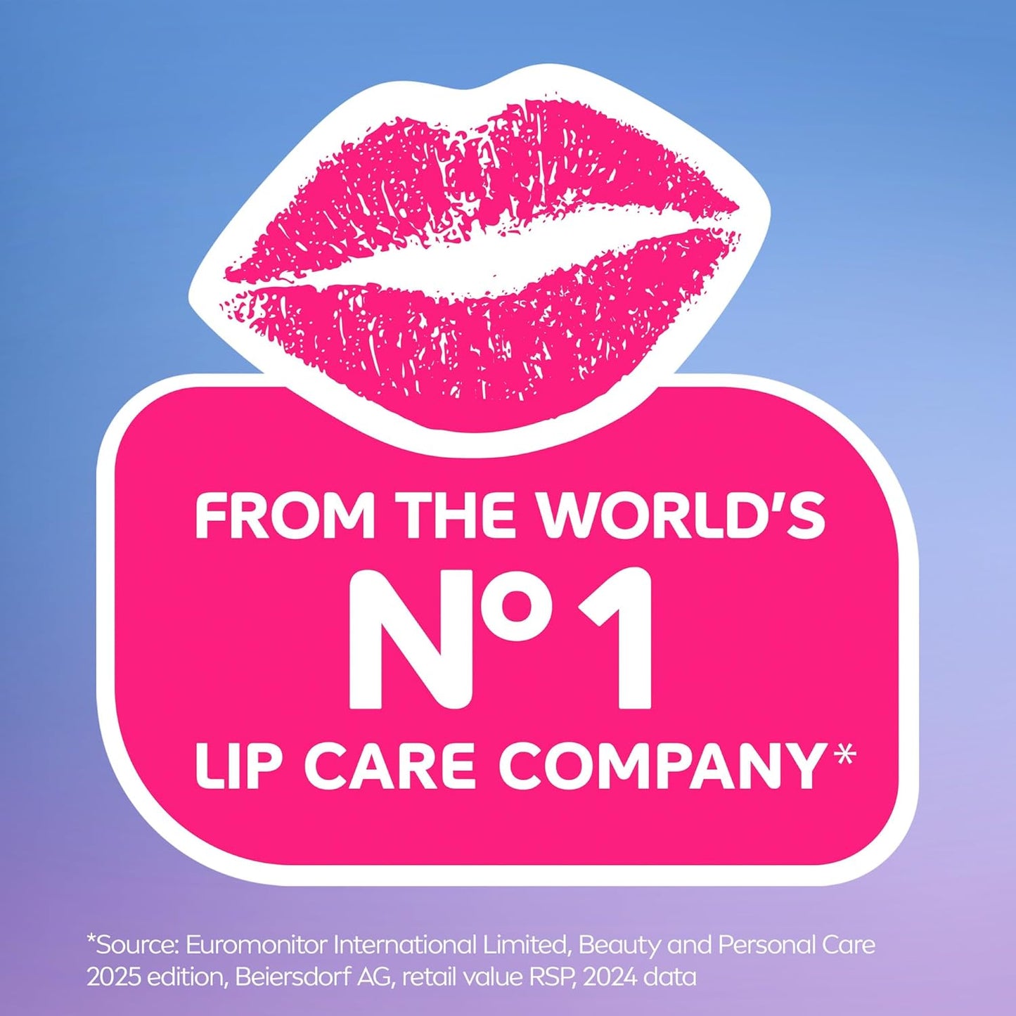 NIVEA Glowy Lips Hyaluronic Acid Lip Balm – Clean Beauty Staple for an Uncluttered Vanity, 0.35 Fl Oz