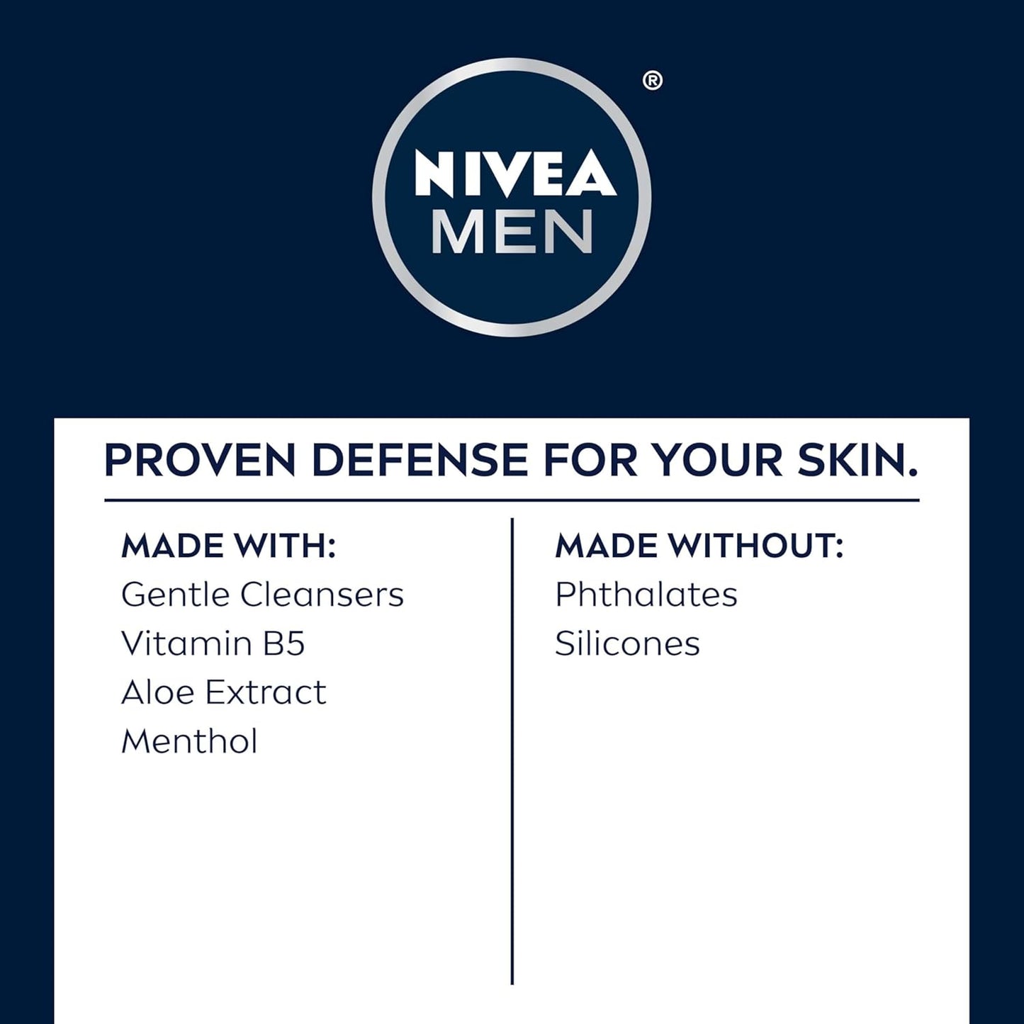 NIVEA MEN Maximum Hydration Face Wash – Calming Post-Workout Face Cleanser with Provitamin B5 for a Mindful Grooming Routine