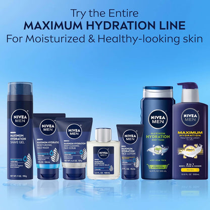 NIVEA MEN Maximum Hydration Face Wash – Calming Post-Workout Face Cleanser with Provitamin B5 for a Mindful Grooming Routine