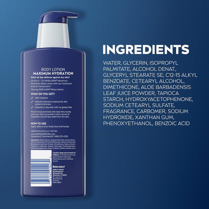 NIVEA MEN Real Madrid Moisturizer – Clutter-Free Vanity Lotion for Men, Clean Pump Bottle with 48-Hour Aloe Vera Hydration