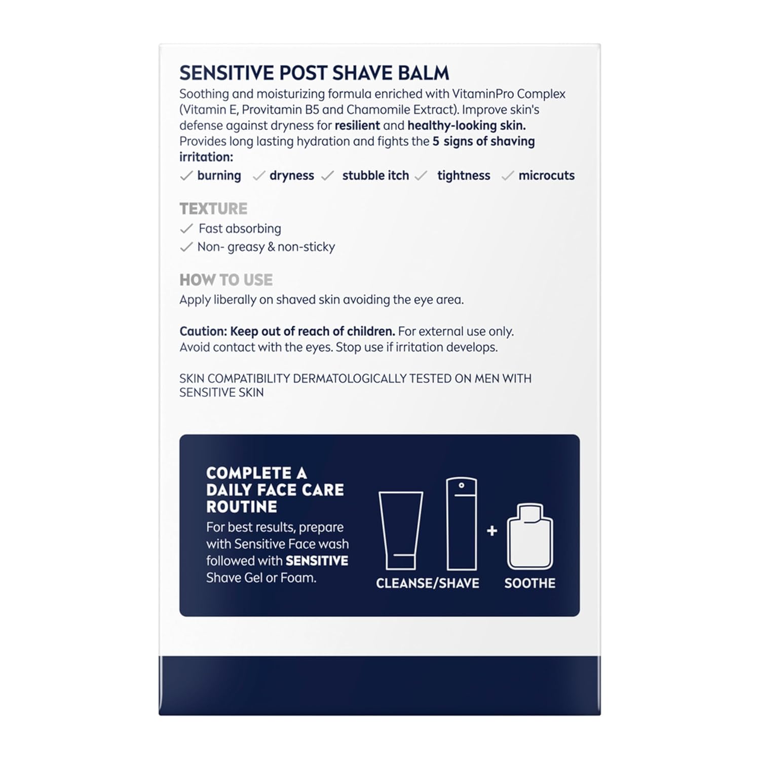 NIVEA MEN Real Madrid Post Shave Balm – Calming After Shave Care for a Daily Grooming Self Care Moment, 3.3 Fl Oz