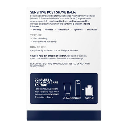 NIVEA MEN Real Madrid Post Shave Balm – Calming After Shave Care for a Daily Grooming Self Care Moment, 3.3 Fl Oz
