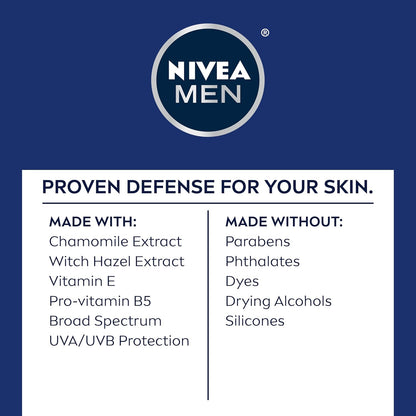 NIVEA MEN Sensitive Lotion SPF 15 – Travel Size Sunscreen Moisturizer for the Running Trail and Gym Bag