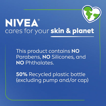 NIVEA Nourishing Body Lotion with Vitamin C – Post-Shower Mindfulness Moment, 72-Hour Deep Moisture, 16.9 Fl Oz