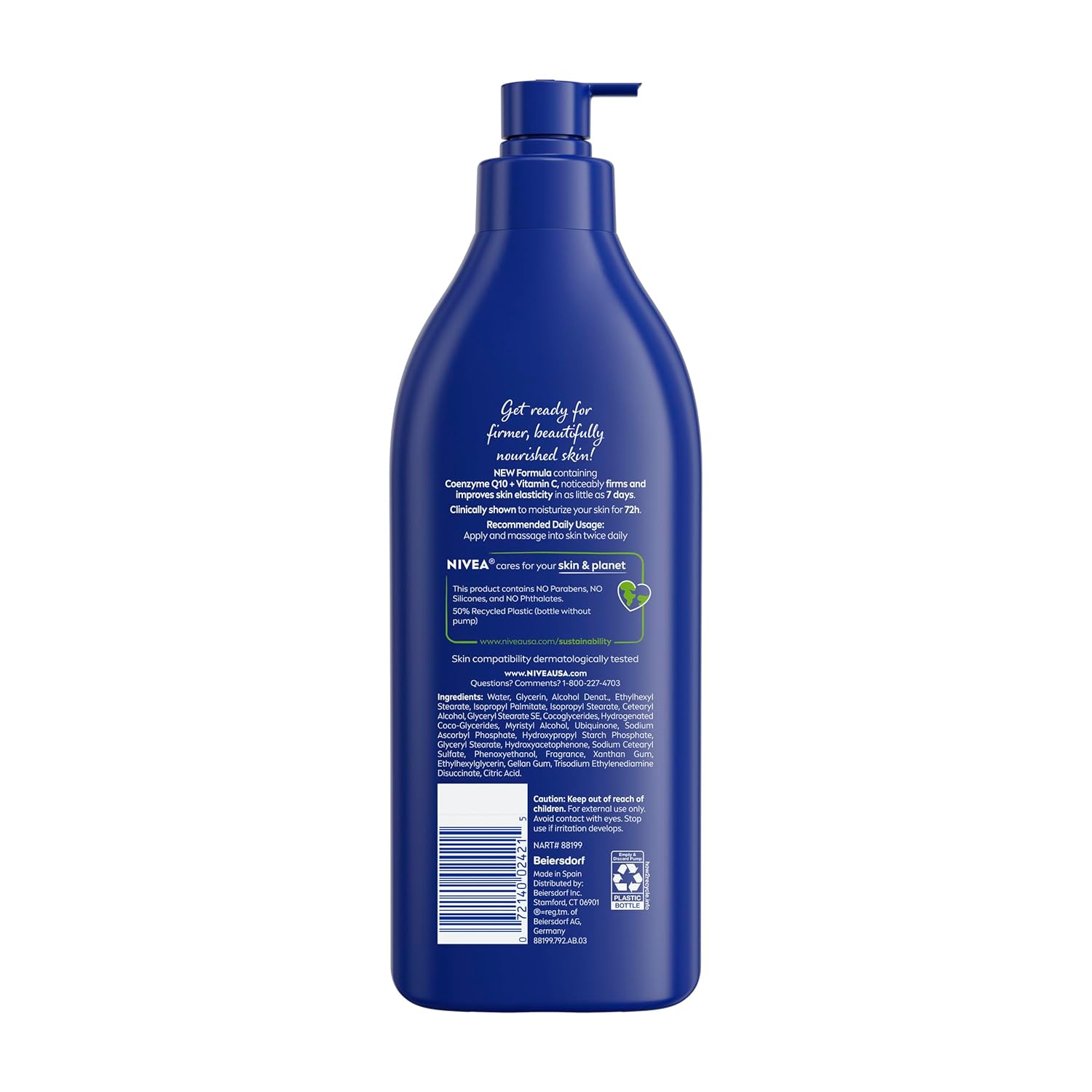 NIVEA Nourishing Body Lotion with Vitamin C – Post-Shower Mindfulness Moment, 72-Hour Deep Moisture, 16.9 Fl Oz
