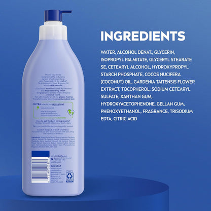NIVEA Oil Infused Coconut and Monoi Body Lotion – Long-Lasting Fragrance Lotion for Meditation Spaces